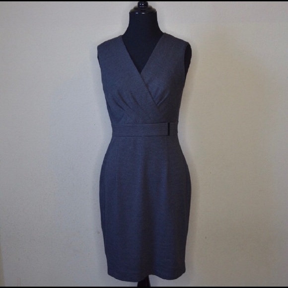 Calvin Klein Dresses & Skirts - Calvin Klein Gray Sheath with Belted Waist Sz 2